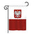 Poland Flag Decorative Vertical Garden Flag, 13"x 18.5", Multi-Color