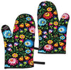 Polish Folk Art Floral Design Oven Mitts