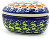 Polish Pottery Heart Shaped Trinket Jewelry Box