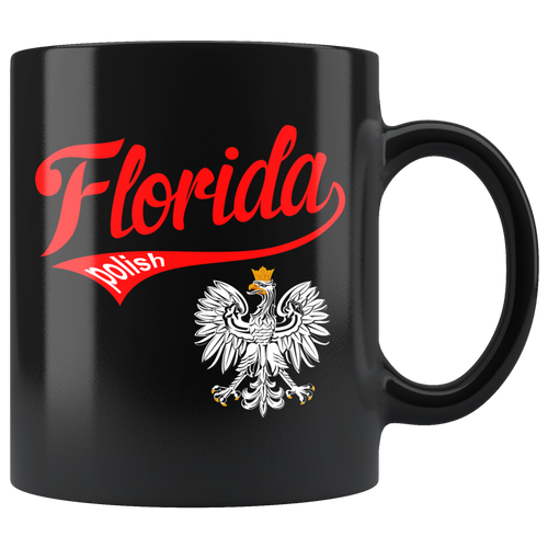 Florida Polish Black 11oz Mug - My Polish Heritage