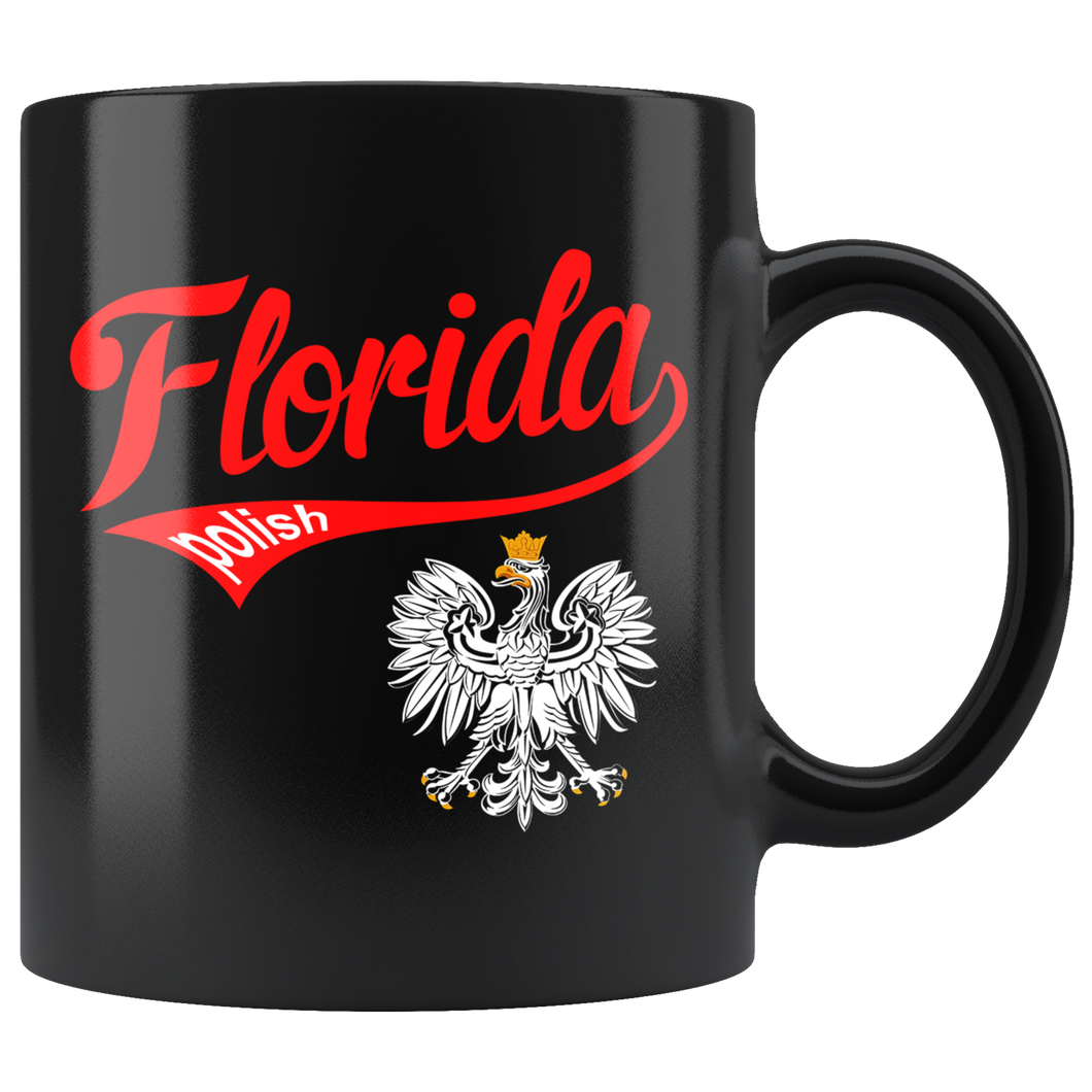 Florida Polish Black 11oz Mug - My Polish Heritage