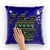 Polish rooster Wesołych Świąt ﻿Sequin Cushion Cover