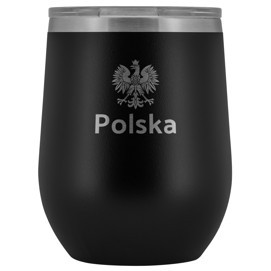 Polska with Eagle Wine Tumbler