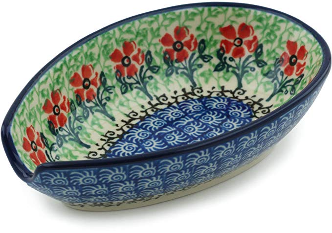 Polish Pottery Spoon Rest 5-inch