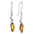 Sterling Silver and Baltic Honey Amber Earrings