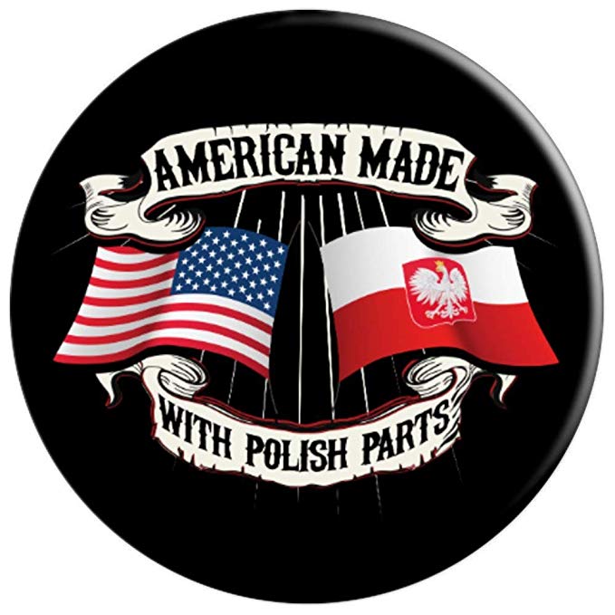 Polish American Roots USA Polska Poland Flag Phone Accessory PopSockets