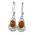 Sterling Silver and Baltic Honey Amber Earrings