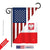 Polish American Decorative Vertical Garden Flag, 13"x 18.5", Multi-Color