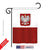 Poland Flag Decorative Vertical Garden Flag, 13"x 18.5", Multi-Color