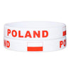 Stretchy Silicone Poland Flag Bracelet. OSFM