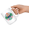Polish Folk Art Rooster Circle Coffee Mug. 11oz and 15oz