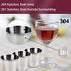 6PCS 1.5 Ounce Stainless Steel Shot Cups Shot Glass Drinking Vessel