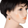 Baltic Honey Amber Earrings. Sterling Silver