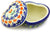 Polish Pottery Heart Shaped Trinket Jewelry Box