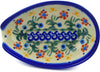 Polish Pottery Spoon Rest-Spring Flowers Design. 5"