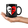 Polish Registered Nurse Black 11oz Mug