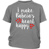 I Make Babcia's Heart Happy Kids Shirt