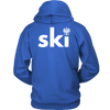 Ski with eagle Hoodie Back Design Only