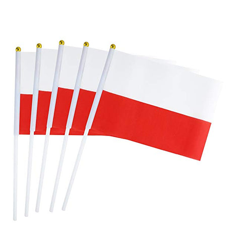 Mini Hand Held Polish Flag