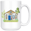 Polish Painted Village White 15oz Mug