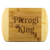 Pierogi King Round Edge Wood Cutting Board