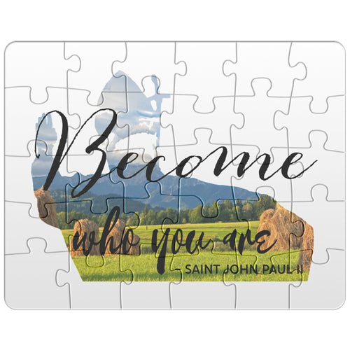 Become Who You Are Pope John Paul II Quote Puzzle