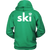 Ski with eagle Hoodie Back Design Only