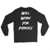 Will Work For Pierogi. Design on Back