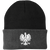 Embroidered Knit Cap with Eagle Multiple Colors