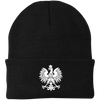 Embroidered Knit Cap with Eagle Multiple Colors