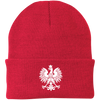 Embroidered Knit Cap with Eagle Multiple Colors