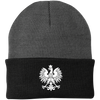 Embroidered Knit Cap with Eagle Multiple Colors