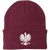 Embroidered Knit Cap with Eagle Multiple Colors