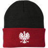 Embroidered Knit Cap with Eagle Multiple Colors