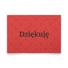 Dziękuję- Thank you in Polish Greeting Card