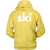Ski with eagle Hoodie Back Design Only