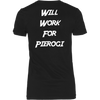 Will Work For Pierogi. Design on Back