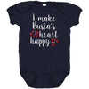 I Make Busia's Heart Happy Baby Bodysuit