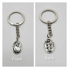 Saint Faustina Divine Mercy Metal Charm Keychain