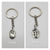 Saint Faustina Divine Mercy Metal Charm Keychain