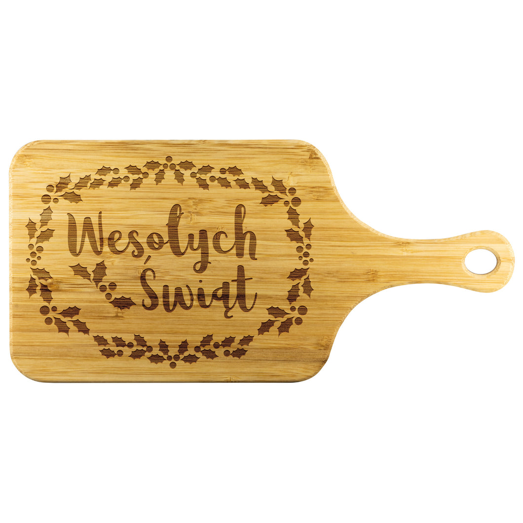 Merry Christmas in Polish Cutting Board