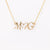 Personalized Initial Heart Necklace