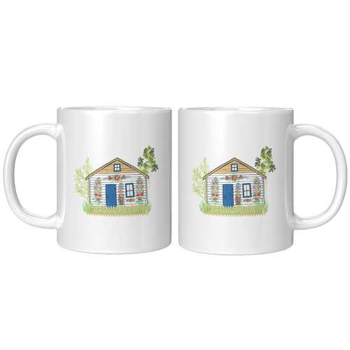 Polish Painted Village White 11oz Mug