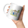 Polish Painted Village White 11oz Mug