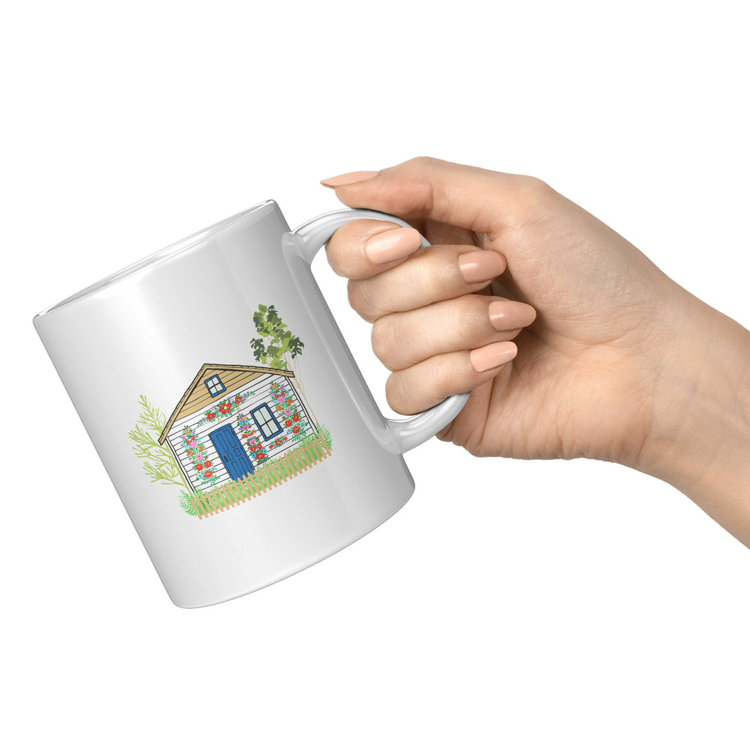 Polish Painted Village White 11oz Mug