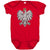 Polish eagle baby bodysuit