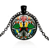 *READY TO SHIP* Polish Folk Design Glass Cabochon Pendant Necklace #1