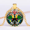 *READY TO SHIP* Polish Folk Design Glass Cabochon Pendant Necklace #1