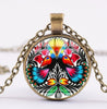 *READY TO SHIP* Polish Folk Design Glass Cabochon Pendant Necklace #2