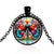 *READY TO SHIP* Polish Folk Design Glass Cabochon Pendant Necklace #2